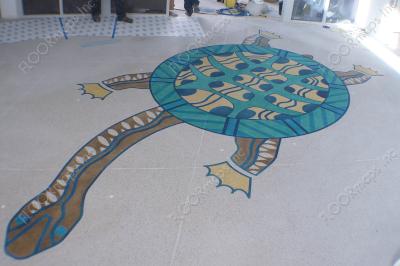 Full right shot of the almost complete with the largest turtle we have ever had the pleasure of completing.