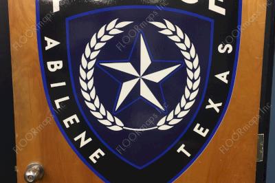 abilene texas police logo solid print